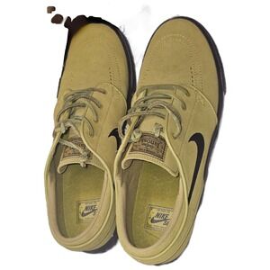 Nike SB Stefan Janoski Suede Olive Green Skate Shoes Mens Size 10.5
